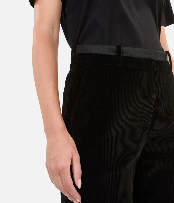 Women Blazers and Suits THE KOOPLES Black Corduroy Suit Trousers