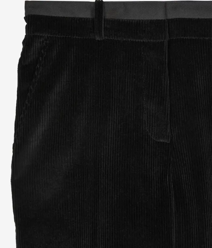 Women Blazers and Suits THE KOOPLES Black Corduroy Suit Trousers