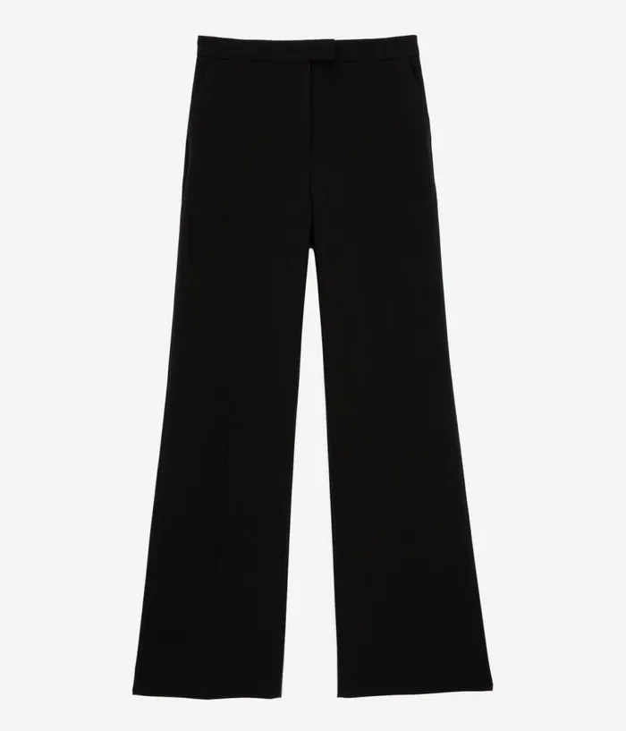 Women Blazers and Suits THE KOOPLES Black Crecircpe Suit Pants Straight Cut