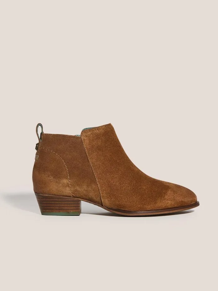 Women BOOTS White Stuff Willow Ankle Boot Suede Dark Tan Women BOOTS White Stuff Willow Ankle Boot Suede Dark Tan