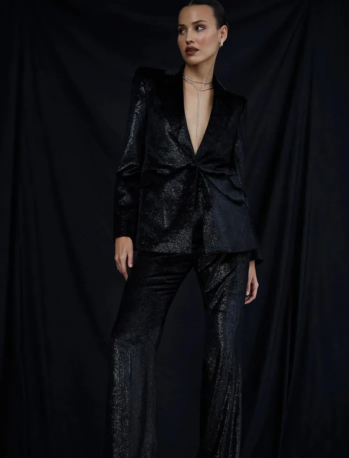 Women Bottoms BCBG HighWaisted Trouser Black Beauty