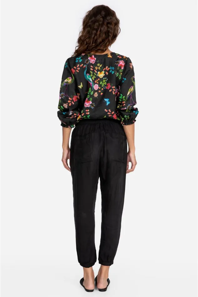 Women Bottoms Johnny Was Alice Jogger Black Women Bottoms Johnny Was Alice Jogger Black