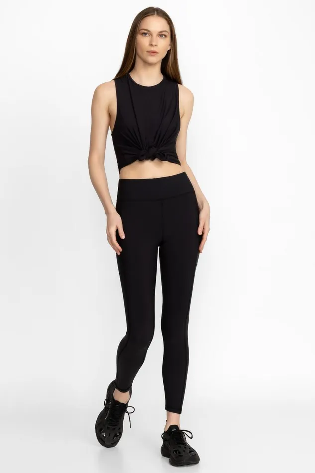 Women Bottoms Johnny Was Bee Active Legging With Pockets Black