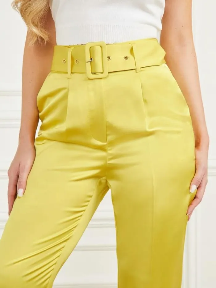 Women Bottoms Marciano The New Atlas Pant Green Sheen Women Bottoms Marciano The New Atlas Pant Green Sheen