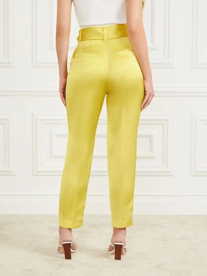 Women Bottoms Marciano The New Atlas Pant Green Sheen Women Bottoms Marciano The New Atlas Pant Green Sheen