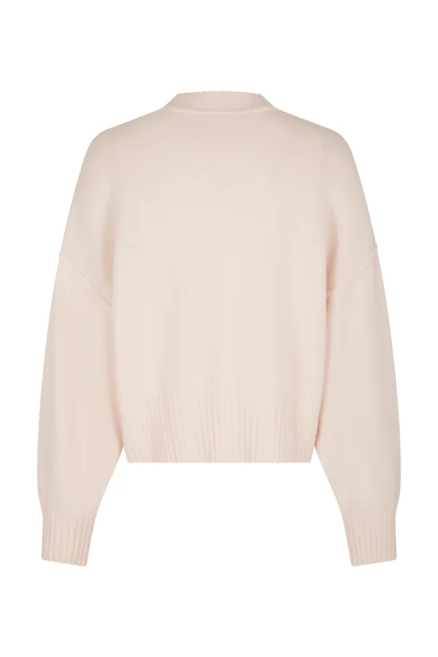 Women Boxy Roundneck Sweater Pink Pink Sonia Rykiel Sweaters