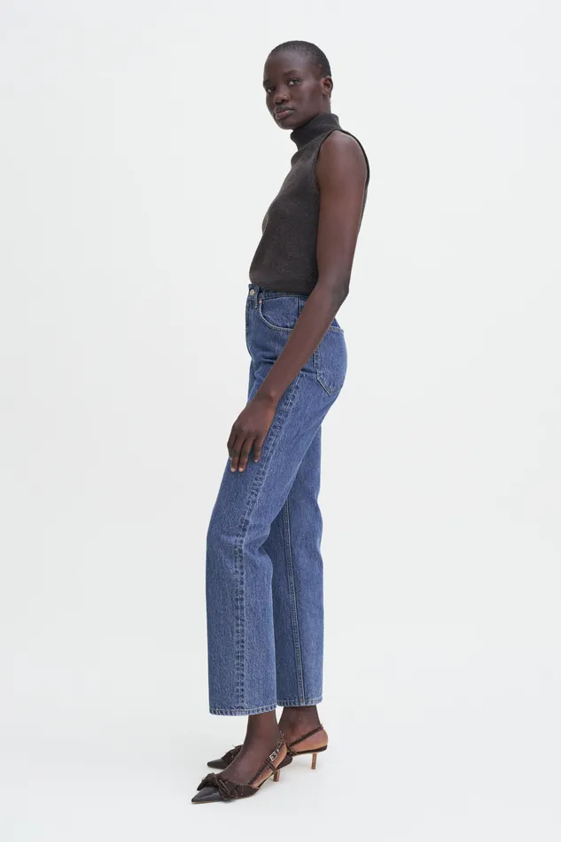 Women Briony Jeans Washed Mid Blue Jeans filippak
