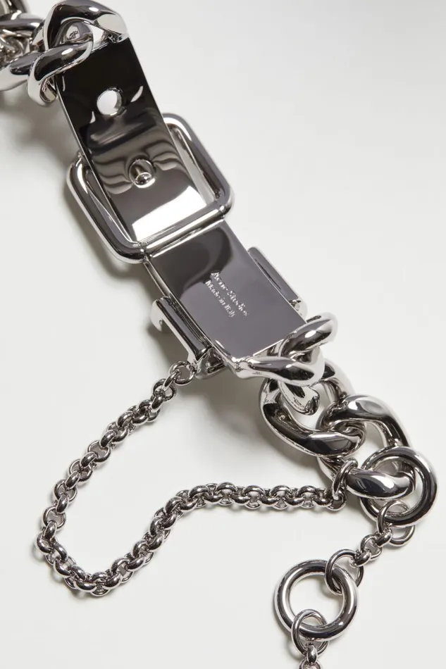 Women Buckle Chain Bracelet Silver Acne Studios Jewellery