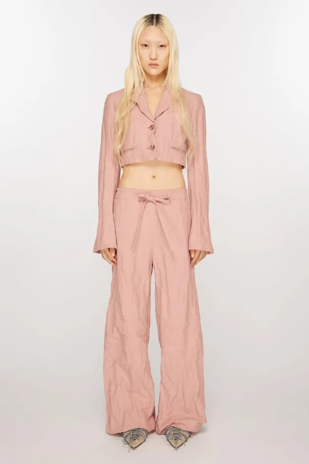 Women Casual Trousers Old Pink Acne Studios Trousers