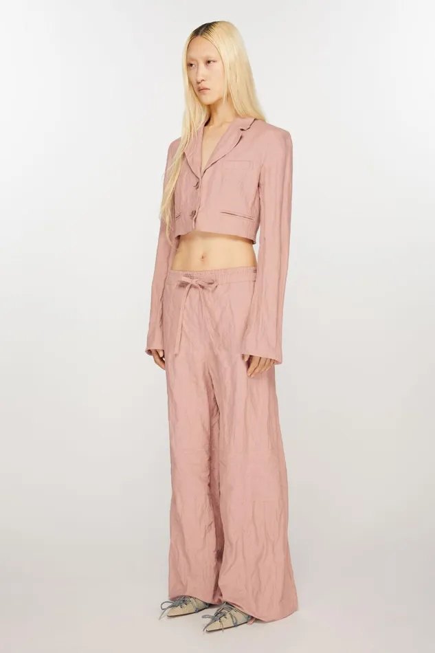 Women Casual Trousers Old Pink Acne Studios Trousers