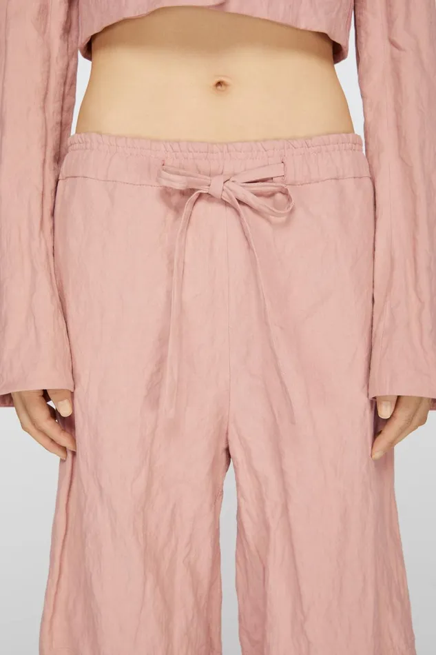 Women Casual Trousers Old Pink Acne Studios Trousers