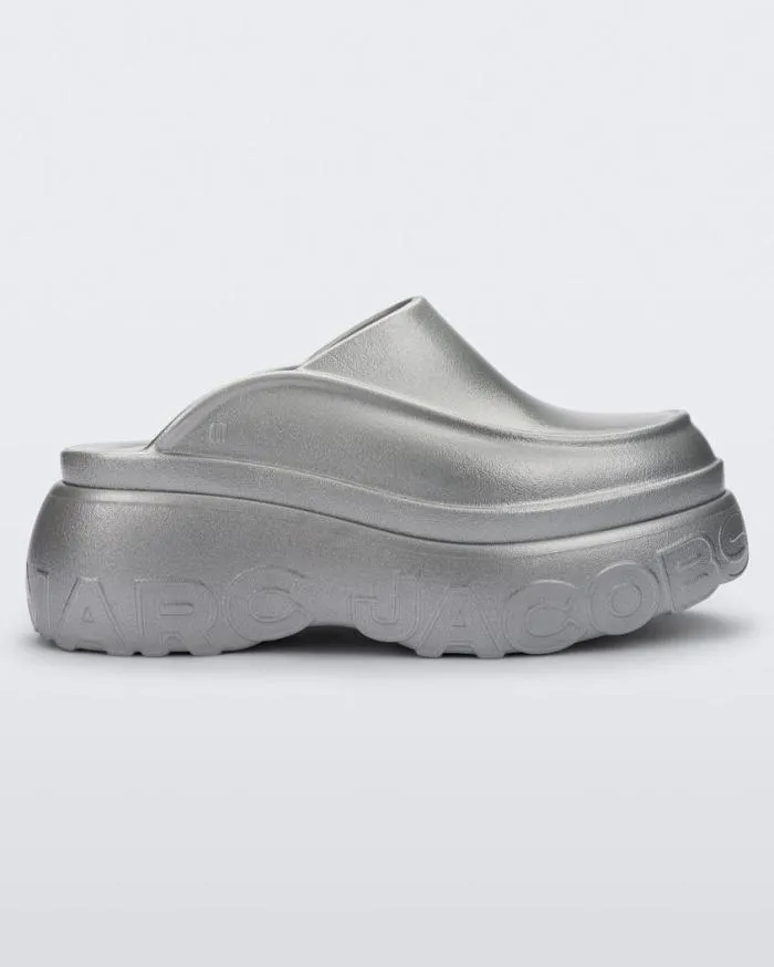 Women Clog Silver Melissa Slides