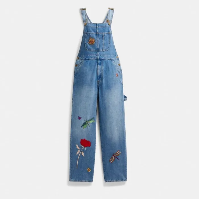 Women Coach X Observed By Us Overalls Blue Multi Coach Bottoms