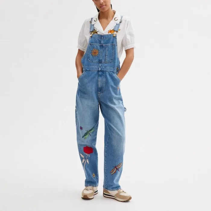 Women Coach X Observed By Us Overalls Blue Multi Coach Bottoms