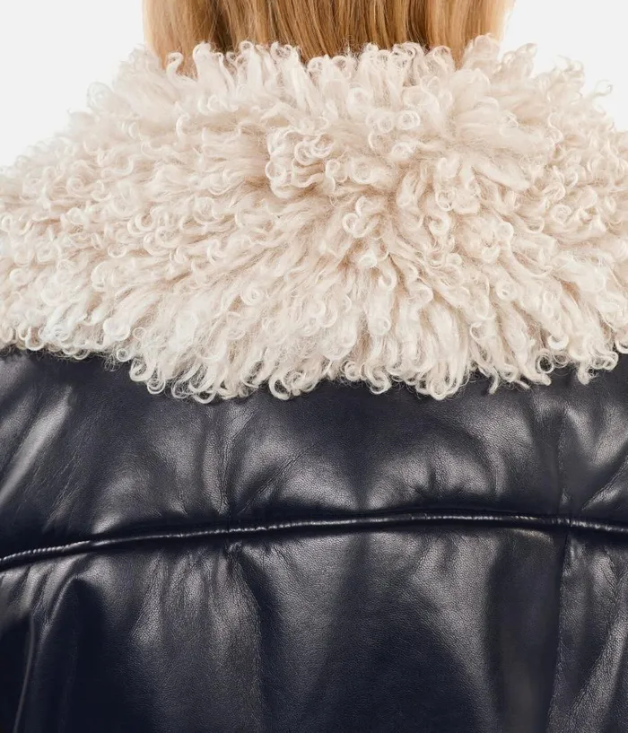 Women Coats and Jackets THE KOOPLES Black Leathereffect Jacket Women Coats and Jackets THE KOOPLES Black Leathereffect Jacket
