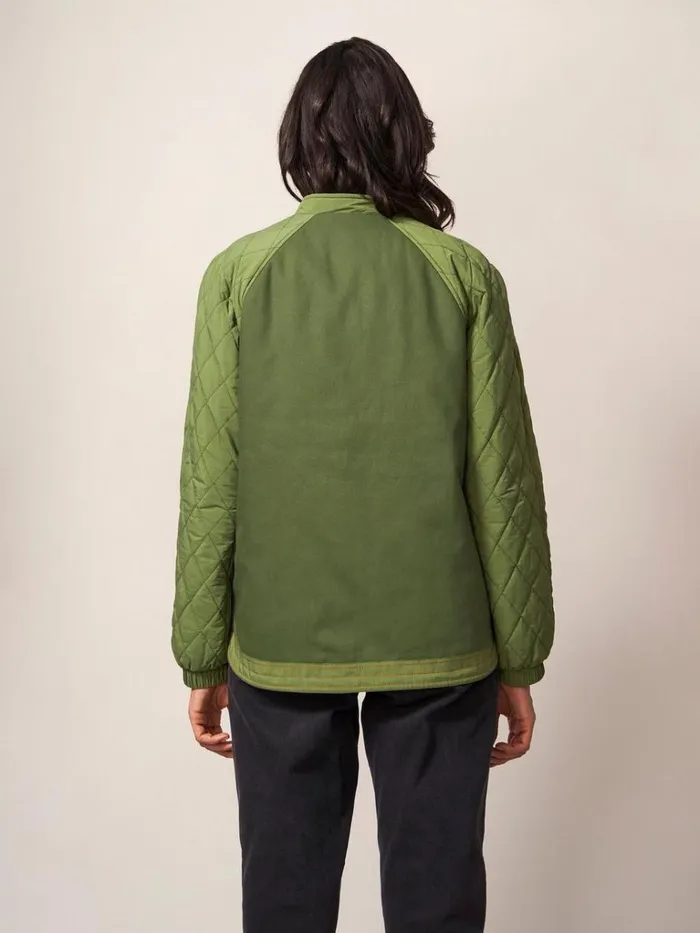 Women COATS and JACKETS White Stuff Avery Quilted Jacket Khaki Green