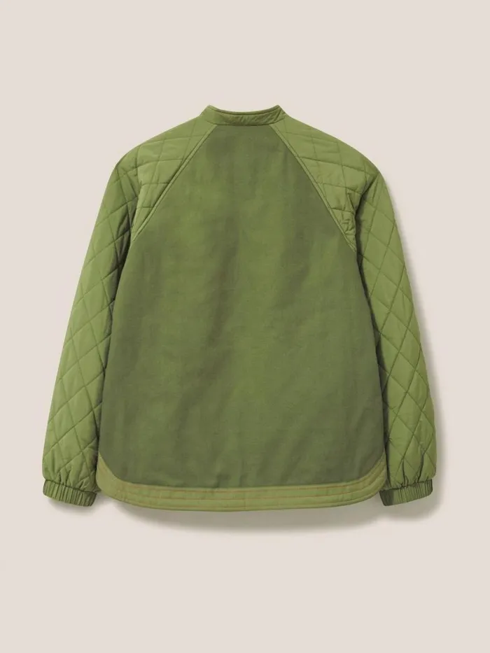 Women COATS and JACKETS White Stuff Avery Quilted Jacket Khaki Green