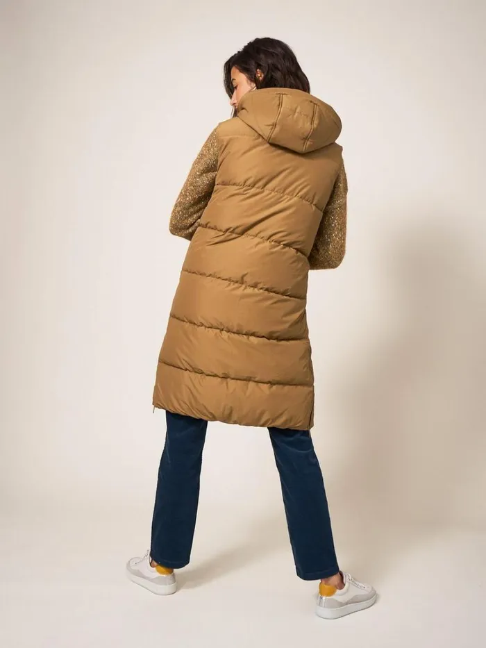 Women COATS and JACKETS White Stuff Ember Quilted Gilet Mid Tan Women COATS and JACKETS White Stuff Ember Quilted Gilet Mid Tan