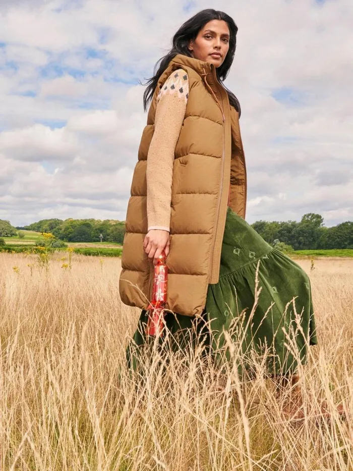Women COATS and JACKETS White Stuff Ember Quilted Gilet Mid Tan Women COATS and JACKETS White Stuff Ember Quilted Gilet Mid Tan