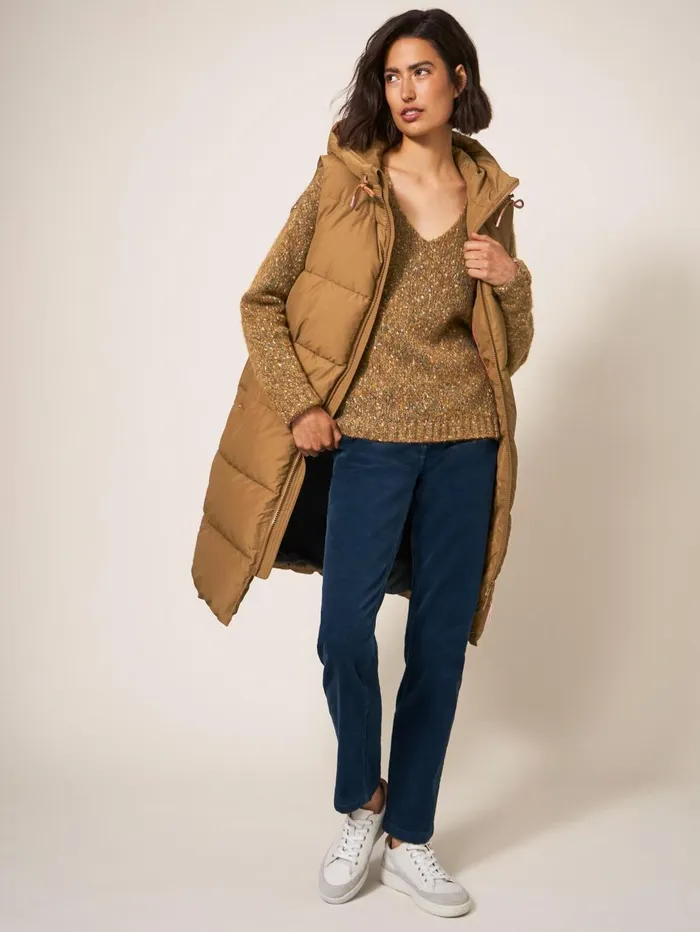 Women COATS and JACKETS White Stuff Ember Quilted Gilet Mid Tan Women COATS and JACKETS White Stuff Ember Quilted Gilet Mid Tan