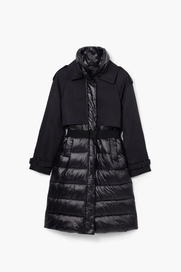 Women Coats And Jackets Desigual Combined Padded Coat
