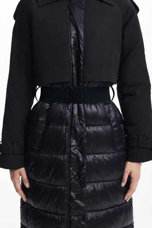 Women Coats And Jackets Desigual Combined Padded Coat