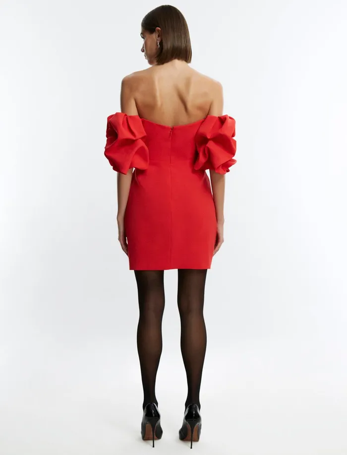 Women Cocktail and Party Dresses BCBG Red Bryony Mini Dress Rosso
