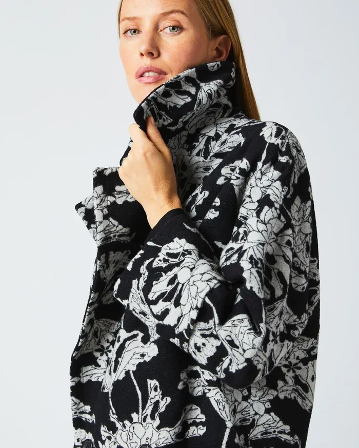 Women Cocoon Coat Custom Blackwhite Billy Reid Jackets and Outerwear