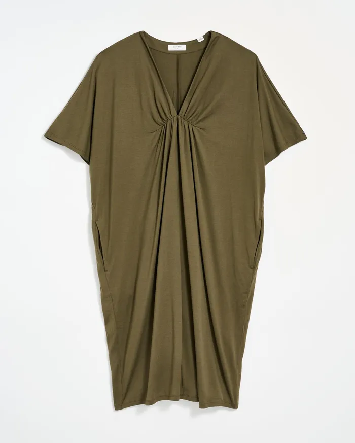 Women Cocoon Knit Dress Dark Green Billy Reid Dresses
