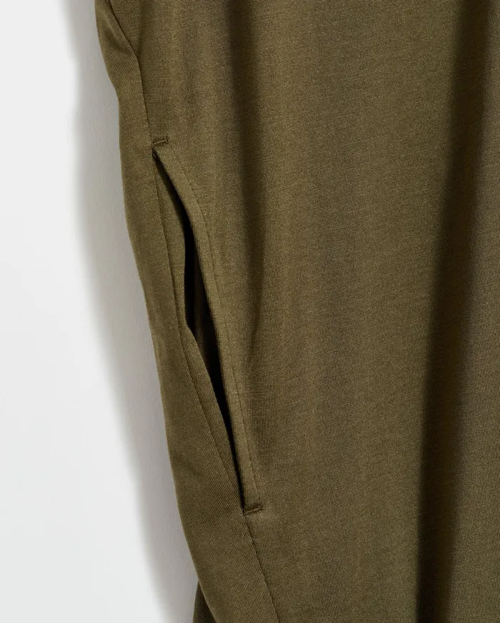 Women Cocoon Knit Dress Dark Green Billy Reid Dresses