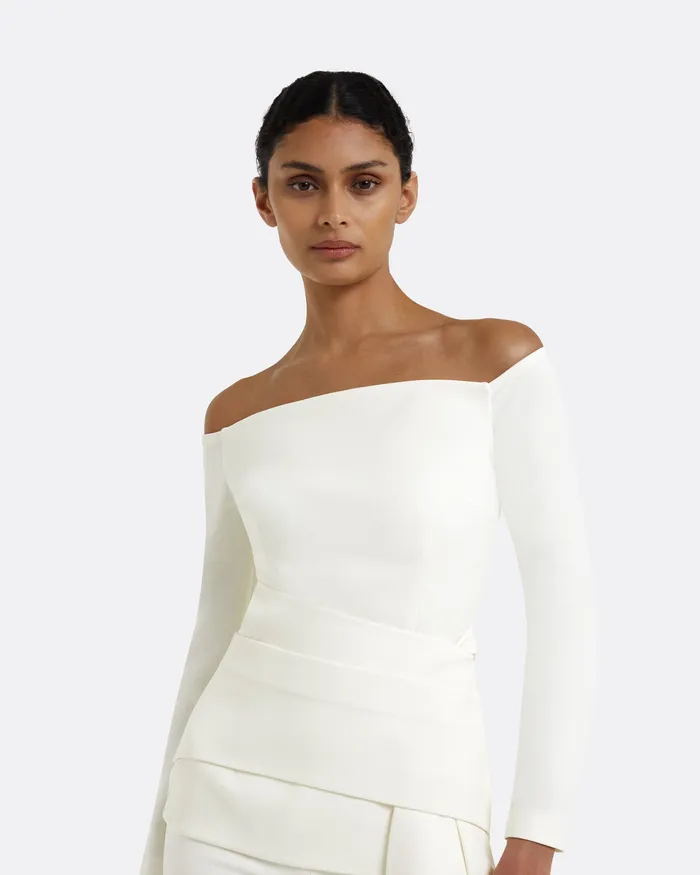 Women Colette Ivory Top Ivory Tops Safiyaa