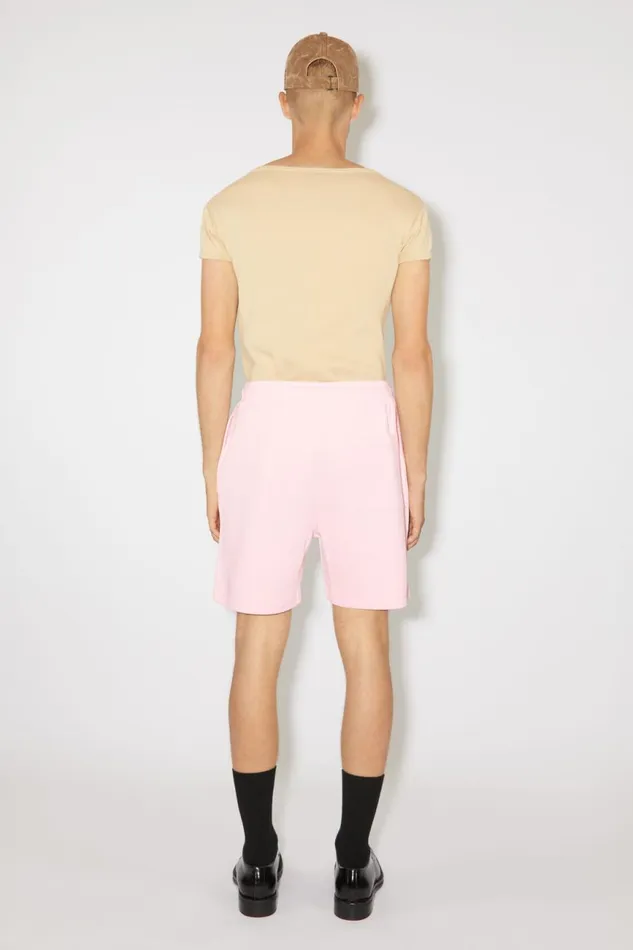 Women Cotton Sweat Shorts Light Pink Acne Studios Shorts