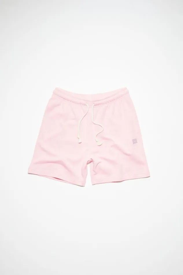 Women Cotton Sweat Shorts Light Pink Acne Studios Shorts