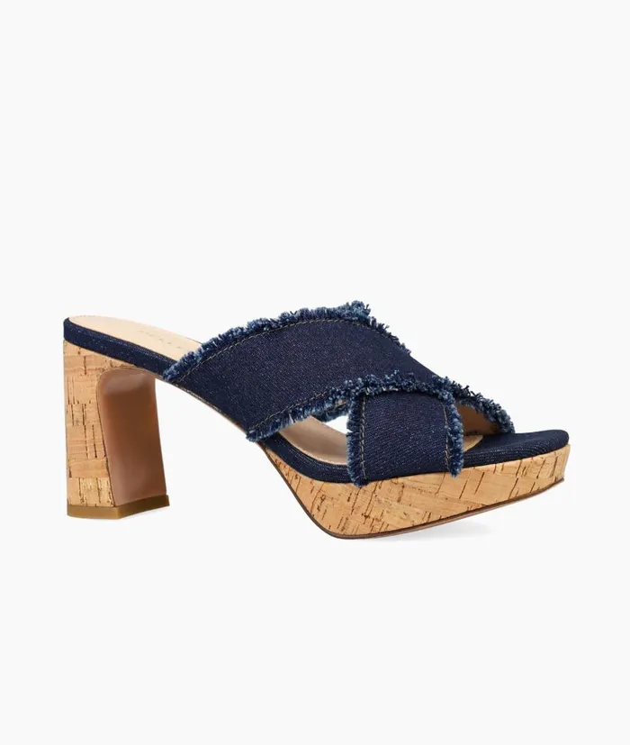 Women Danika Platform 8211 Indigo Pelle Moda Platforms