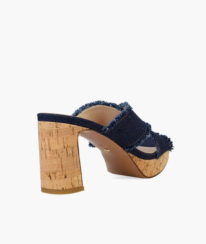 Women Danika Platform 8211 Indigo Pelle Moda Platforms