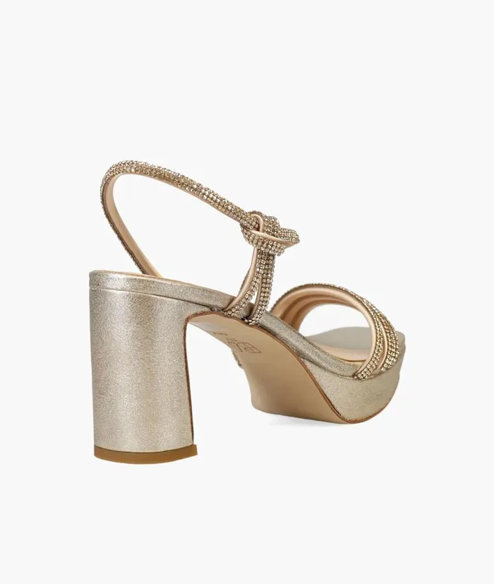 Women Darine Platform 8211 Gold Pelle Moda High Heels Women Darine Platform 8211 Gold Pelle Moda High Heels