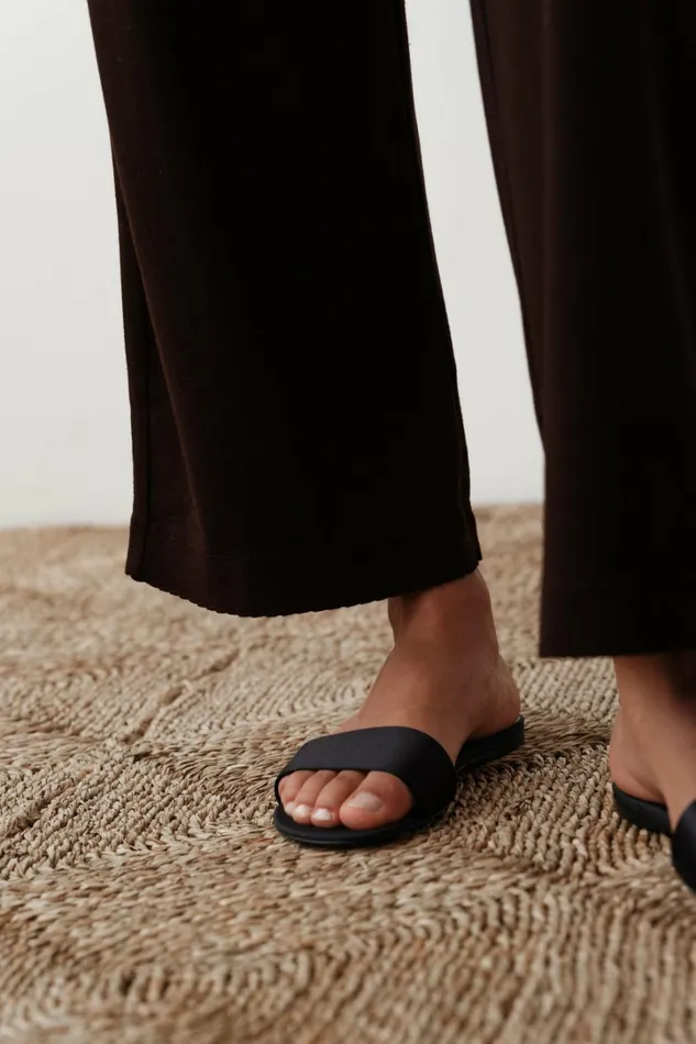 Women DONNI Bottoms The Baby Rib Scallop Pant