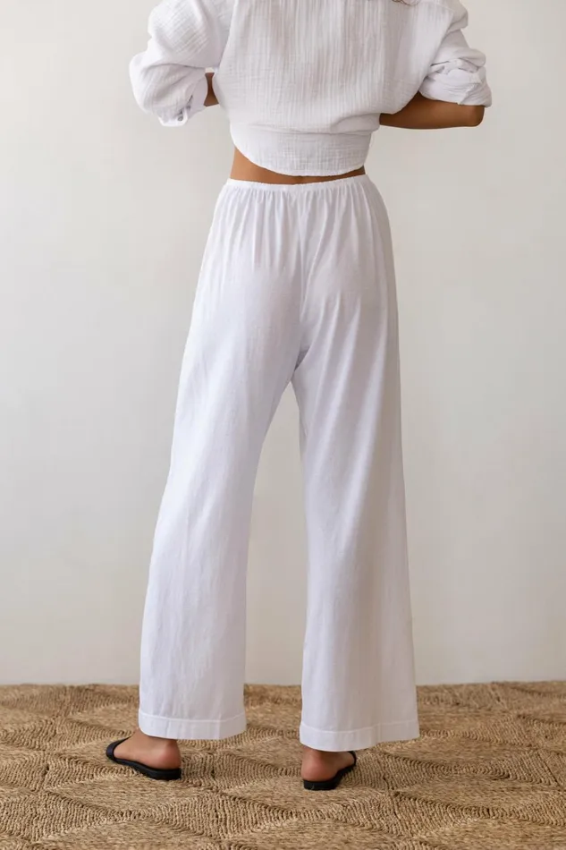 Women DONNI Bottoms The Jersey Simple Crop Pant