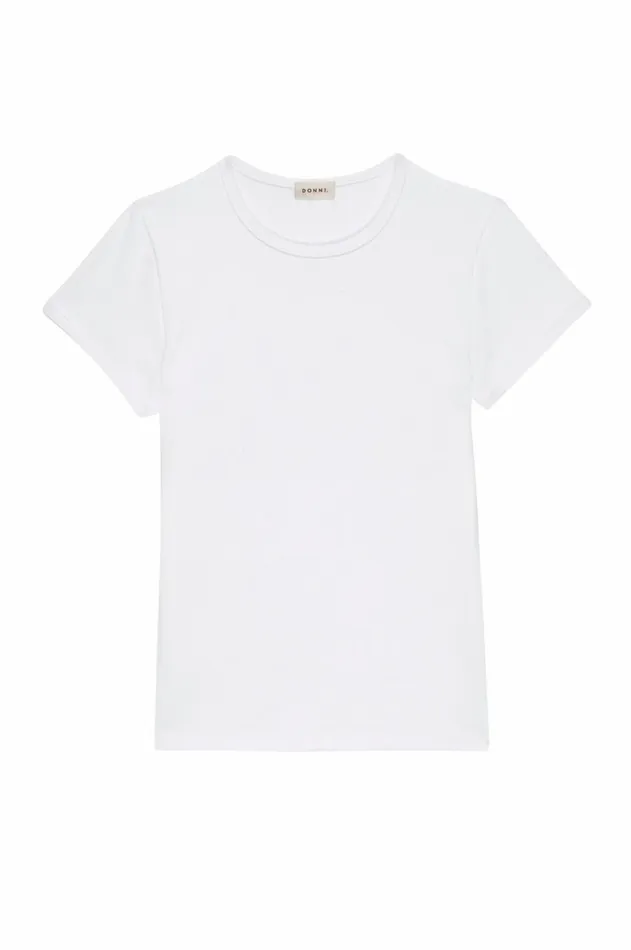 Women DONNI Tops The Baby Rib Baby Tee