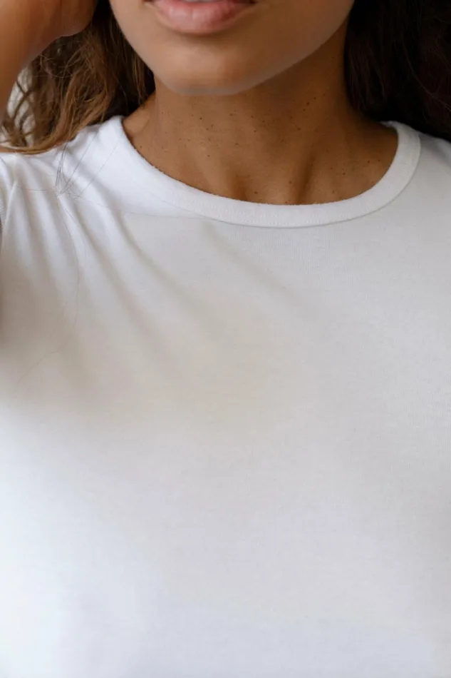 Women DONNI Tops The Baby Rib Baby Tee