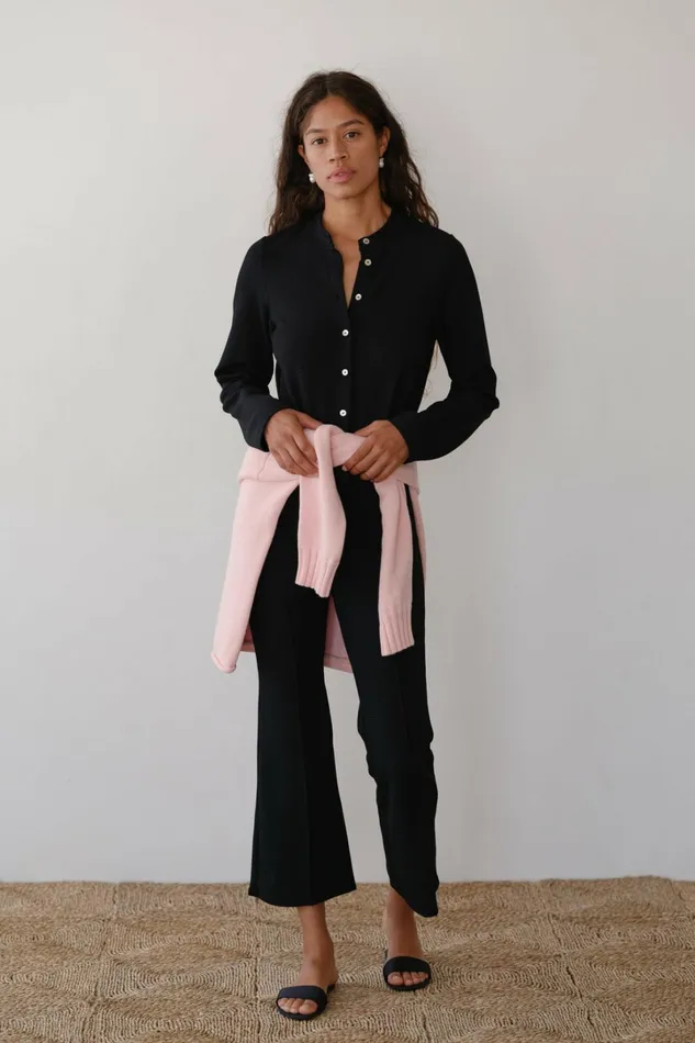 Women DONNI Tops The Box Weave Stretch Cardi