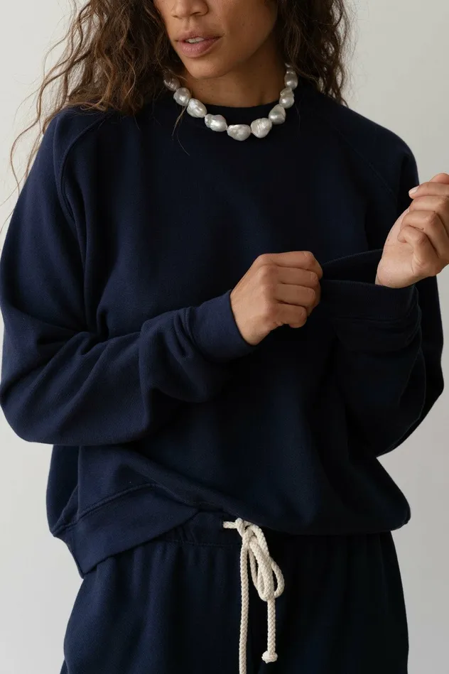 Women DONNI Tops The EcoTerry Crewneck