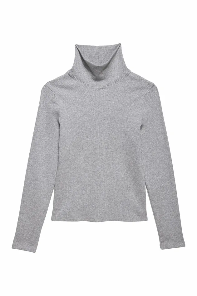 Women DONNI Tops The Rib Turtleneck