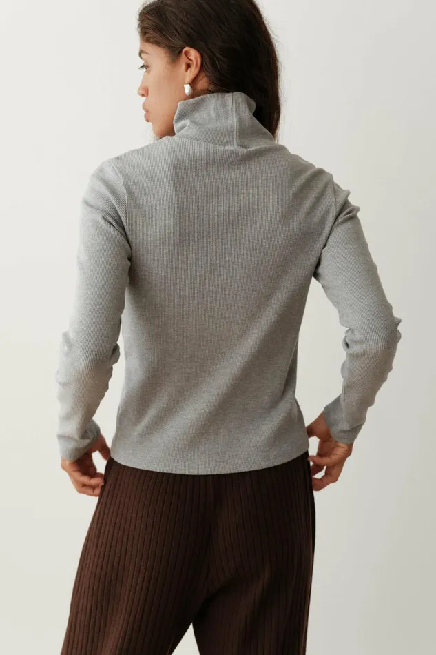 Women DONNI Tops The Rib Turtleneck