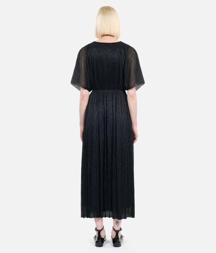 Women Dresses and Jumpsuits THE KOOPLES Black Metallic Long Dress