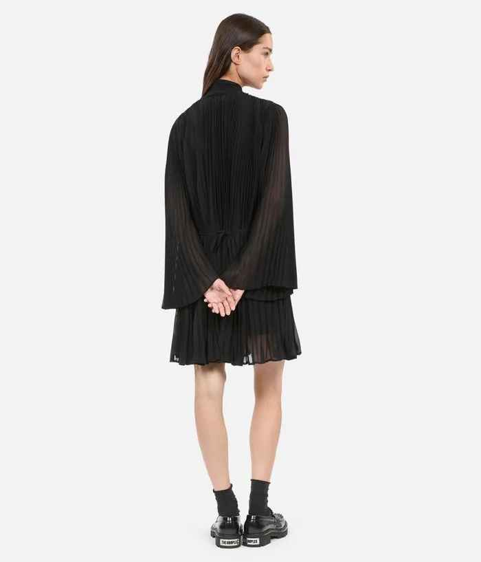 Women Dresses and Jumpsuits THE KOOPLES Short Black Pleated Dress