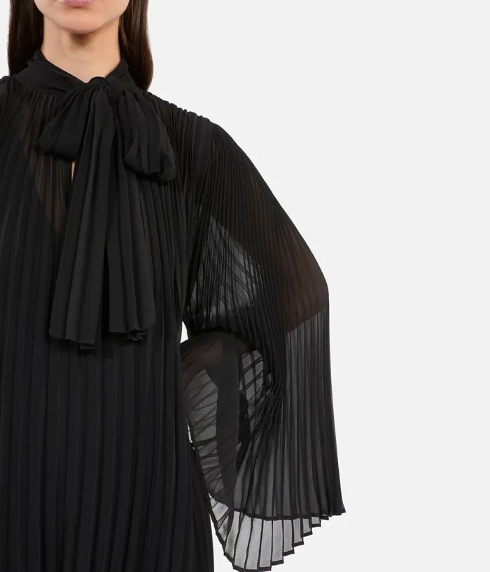Women Dresses and Jumpsuits THE KOOPLES Short Black Pleated Dress