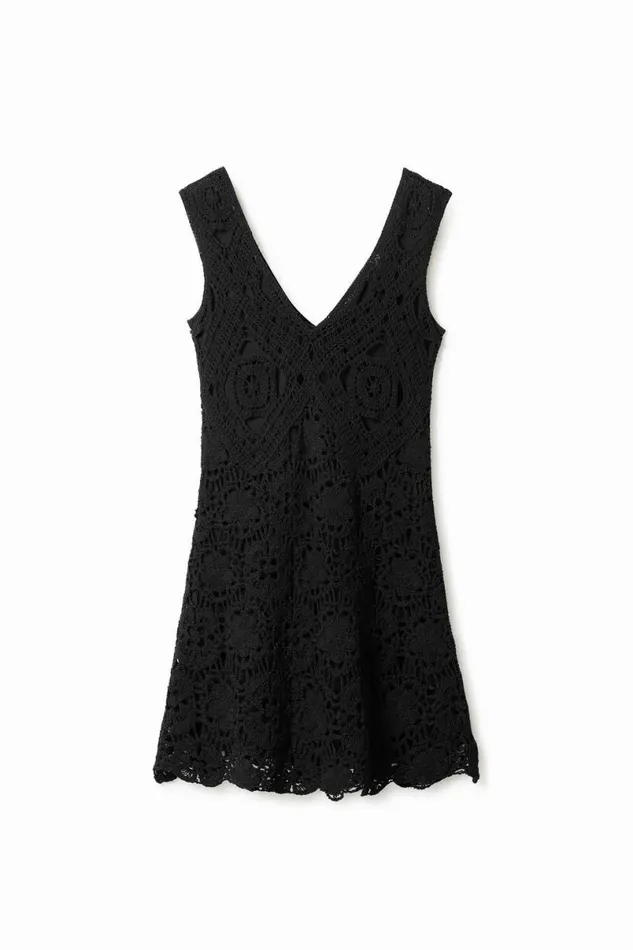 Women Dresses And Jumpsuits Desigual Crochet Short Dress