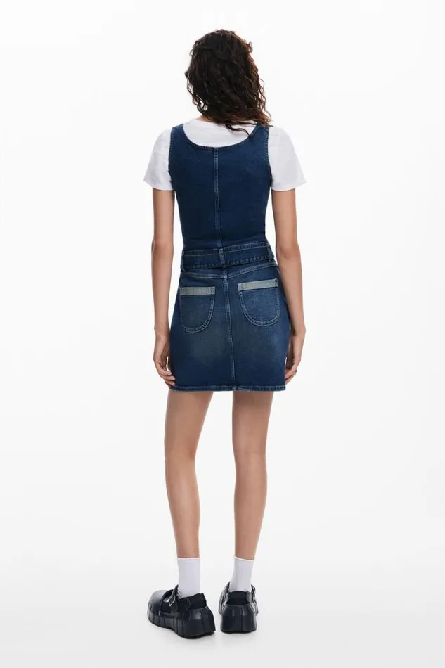 Women Dresses And Jumpsuits Desigual Denim Dress Belt