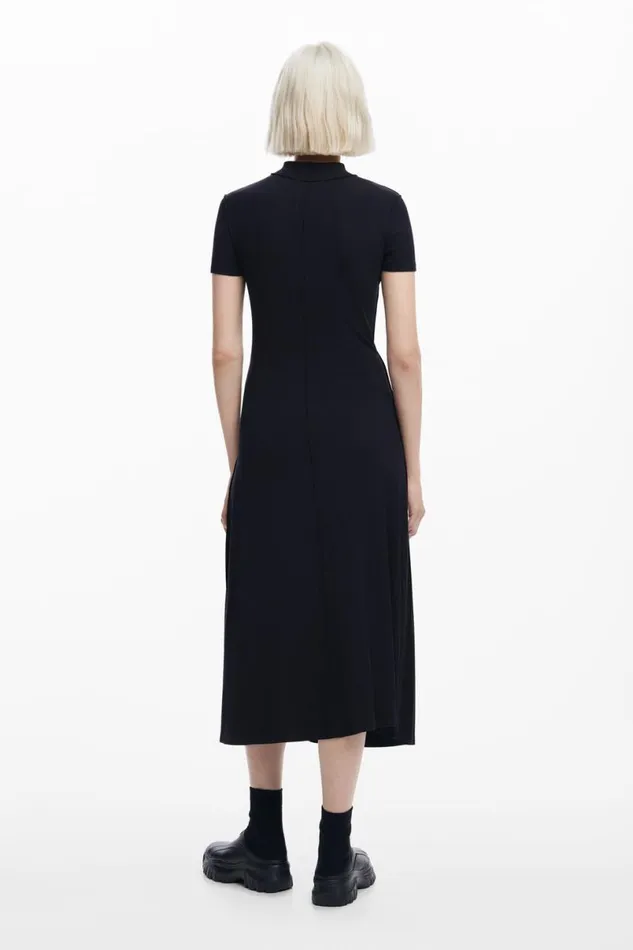 Women Dresses And Jumpsuits Desigual Midi Dress With High Neck